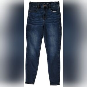 American Eagle Women's Skinny Stretch Blue Denim Jeans Size 6